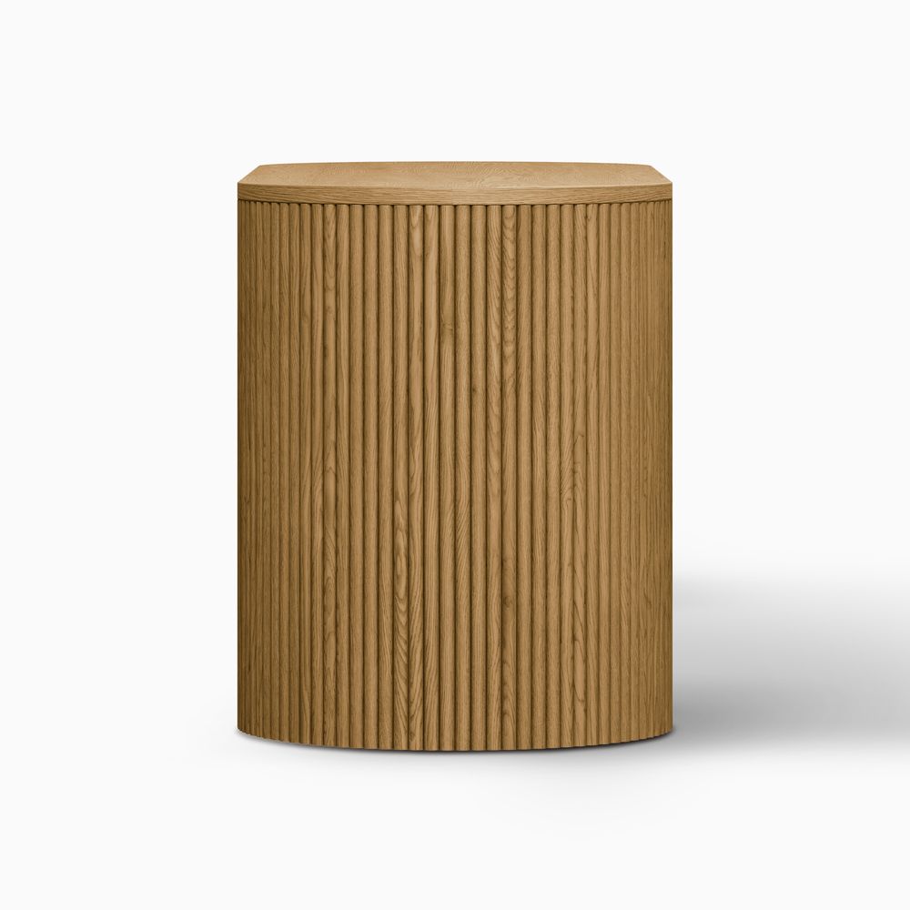 Drawer open state of walnut office desk