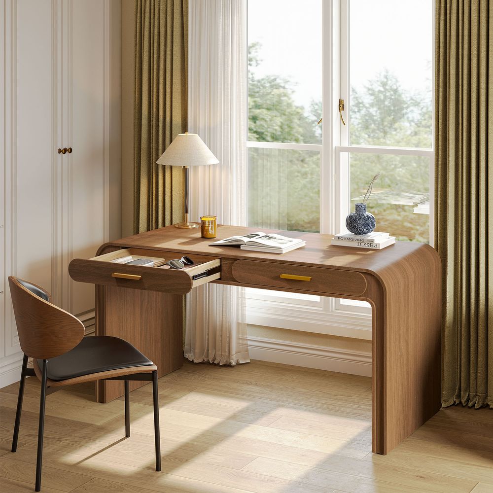 office desk with 2 drawers