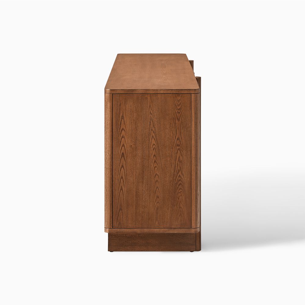 Walnut Wood Sideboard with hidden handle