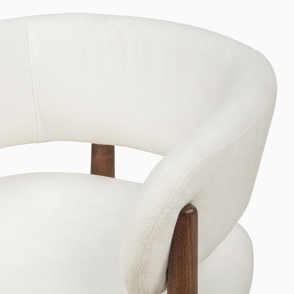 solid ash wood dining chairs set with armrest