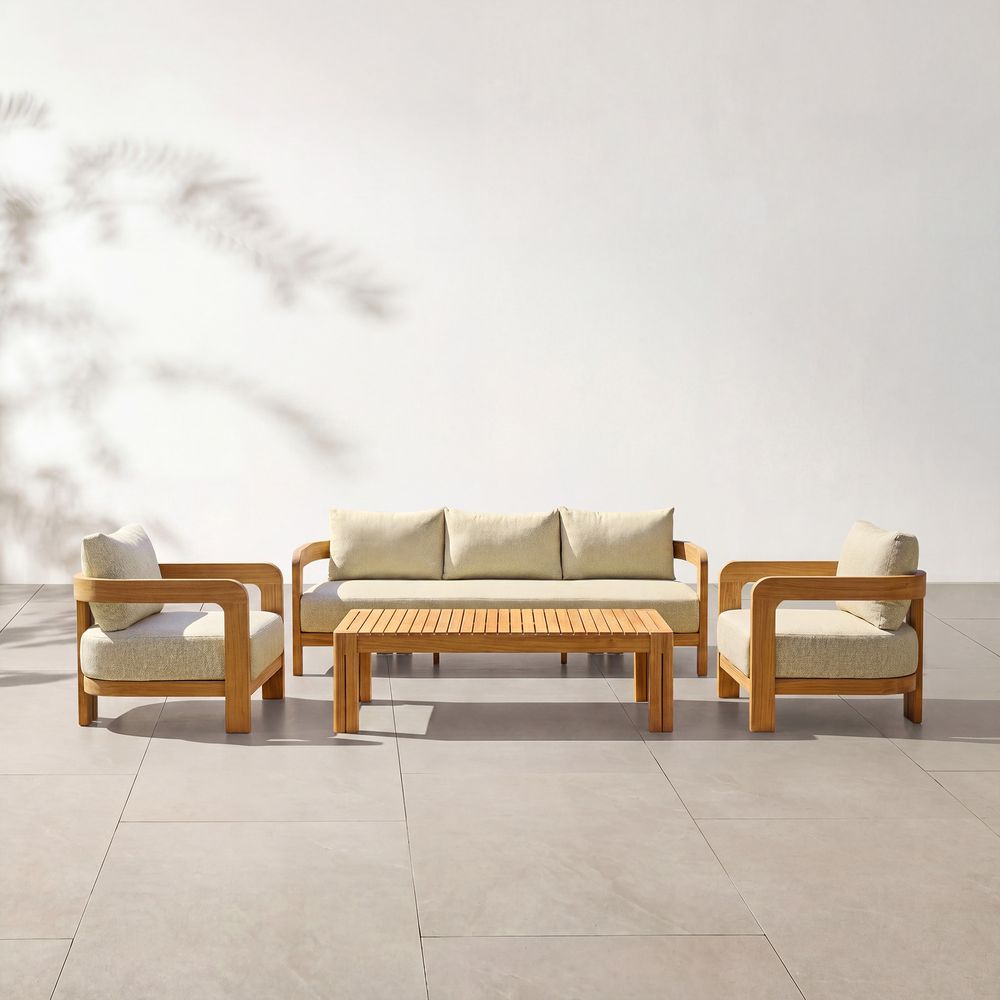 teak outdoor sofa set
