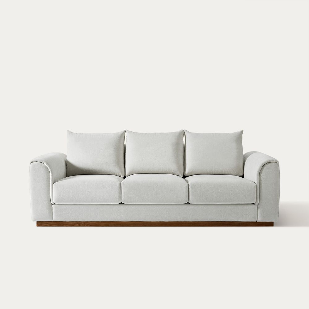 gray loveseat sofa