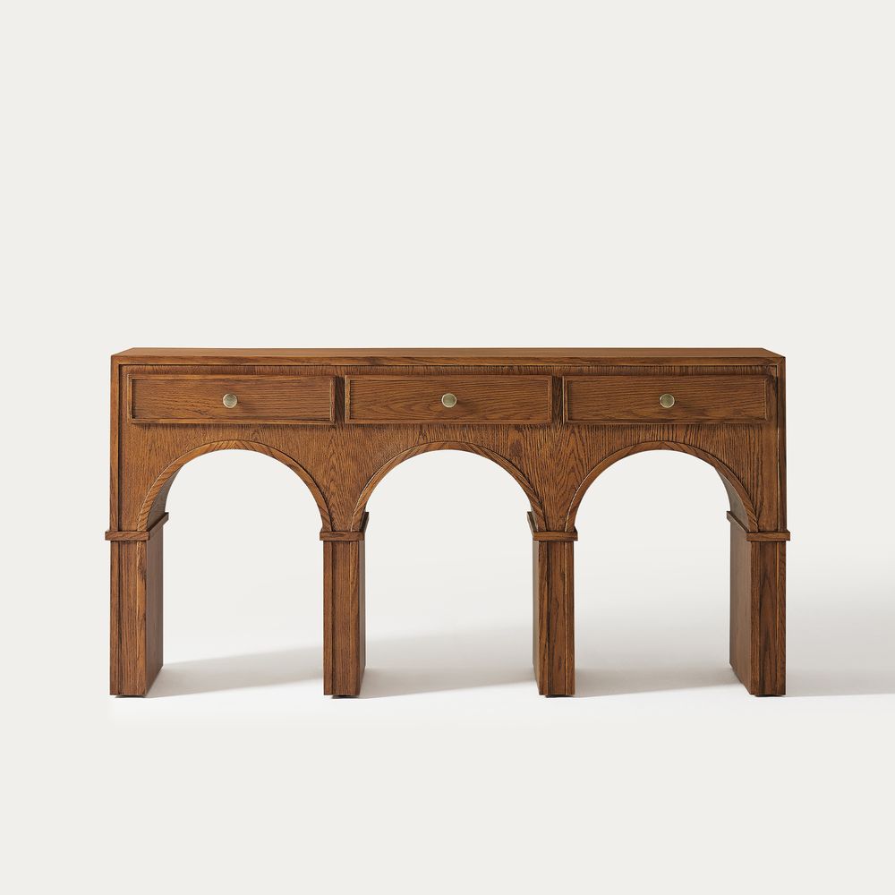 console table with drawers