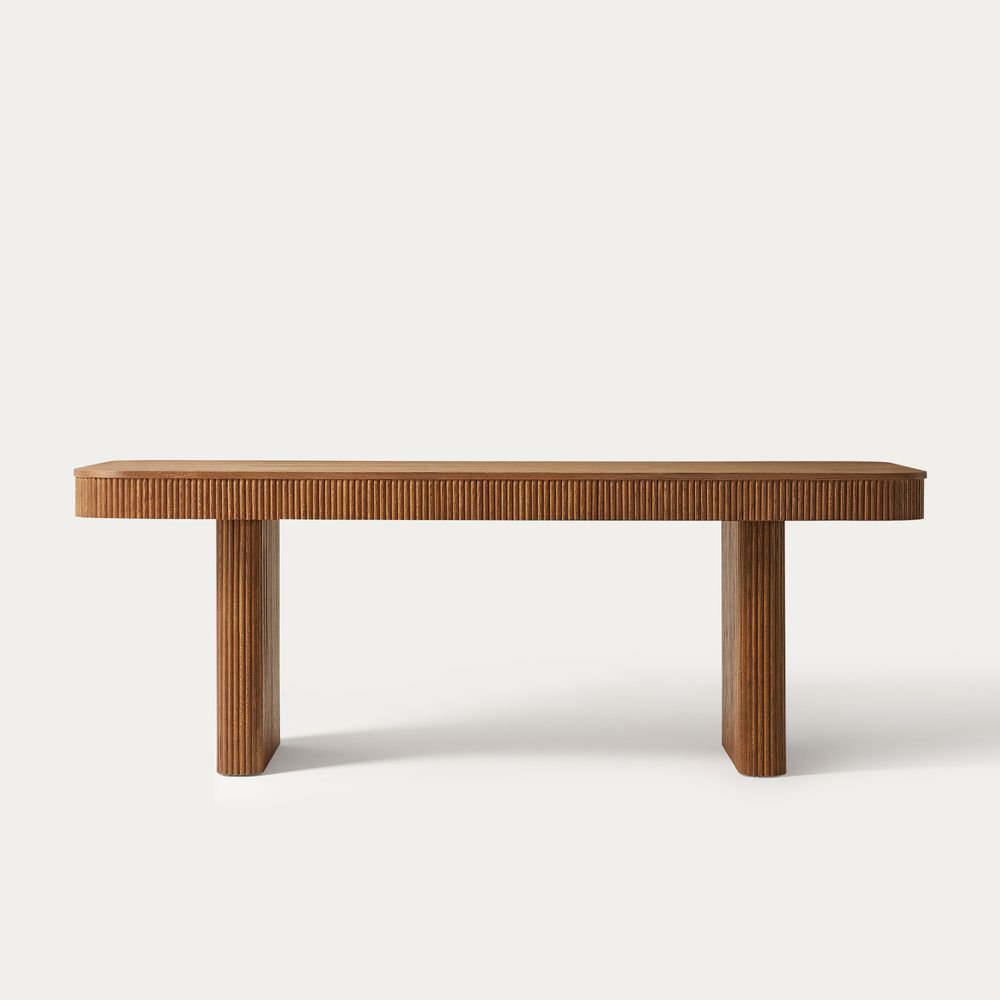 Marisol 84 inch  Oak Dining Table for 6
