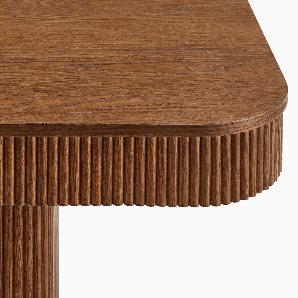 84 inch  Dining Table with Oak Veneer