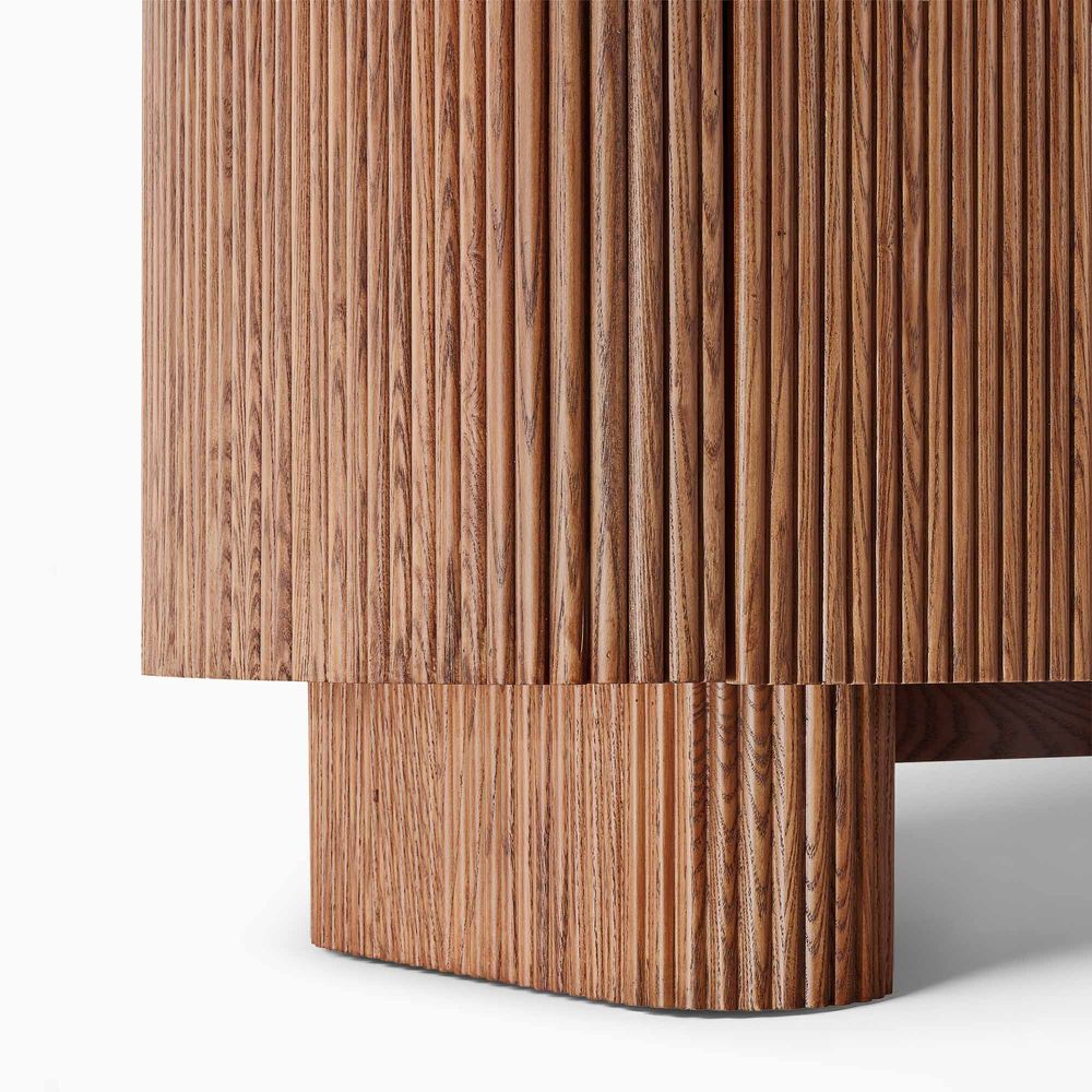 47 inch  Oak Bar Cabinet with solid oak base