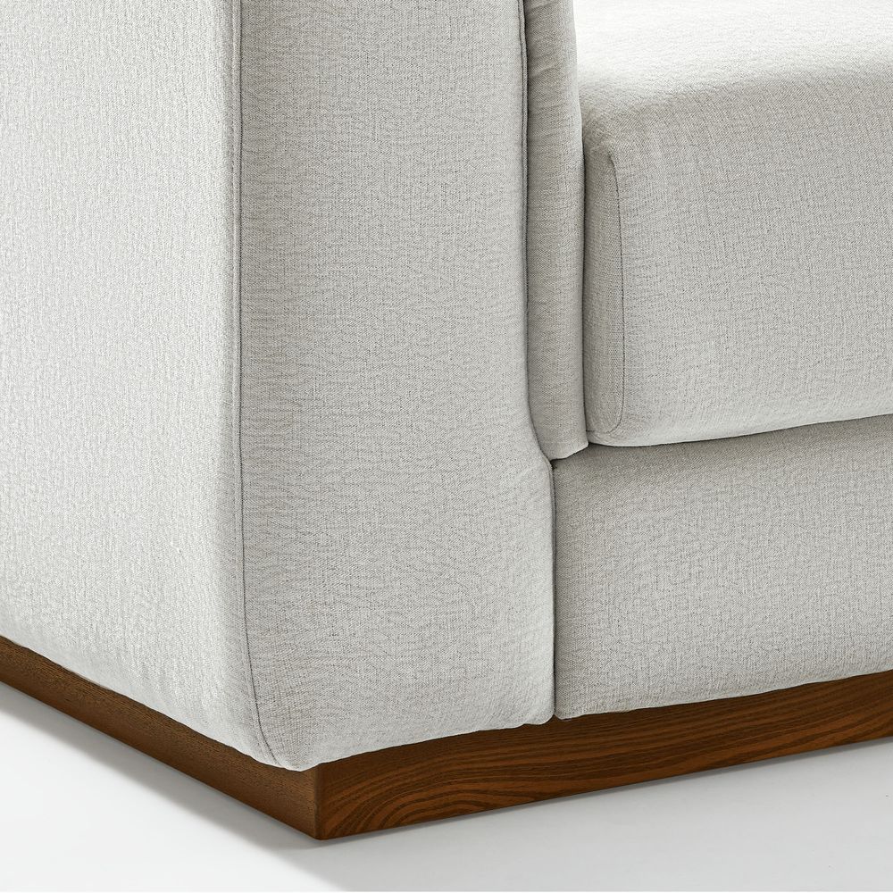 loveseat sofa with solid wood frame