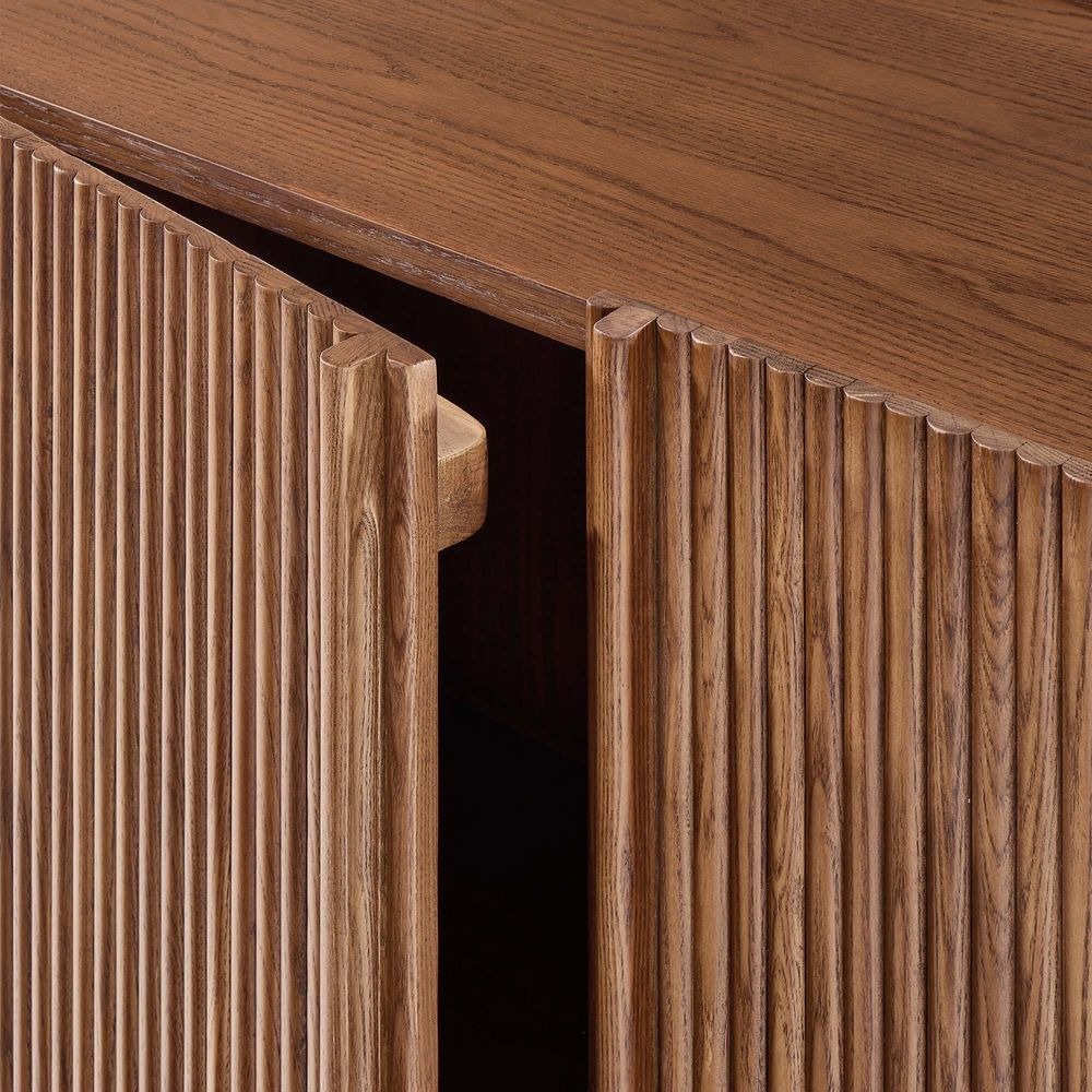 47 inch  Oak Bar Cabinet with doors