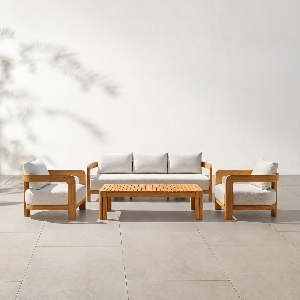 teak outdoor sofa set