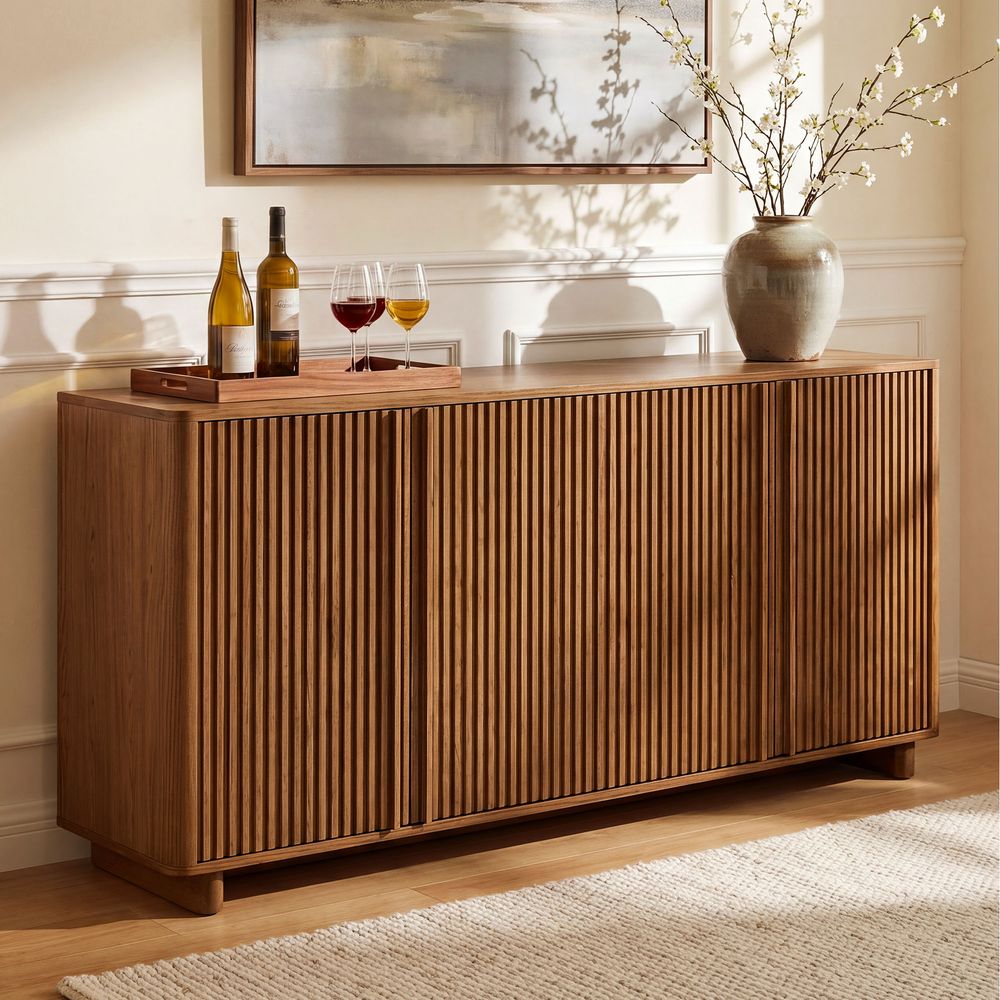 brown dining room sideboard