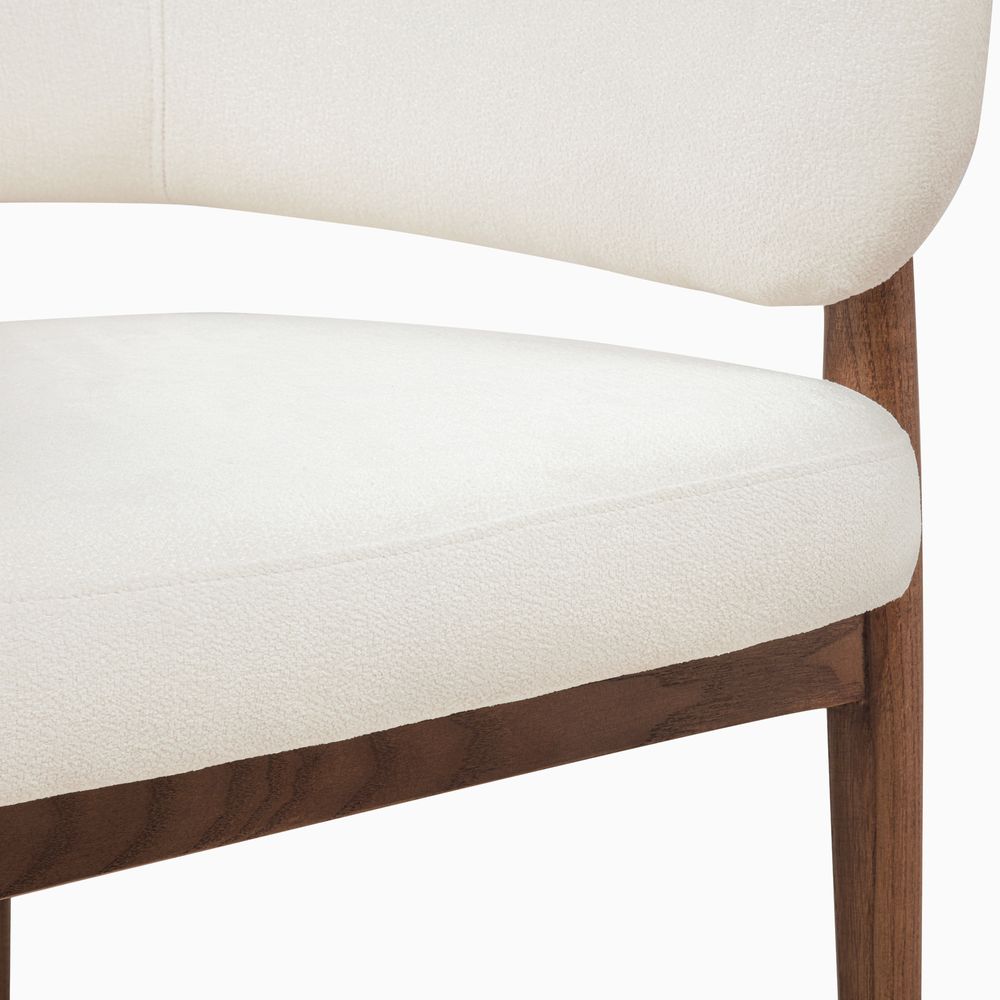 natural solid ash wood dining chairs set with upholstered
