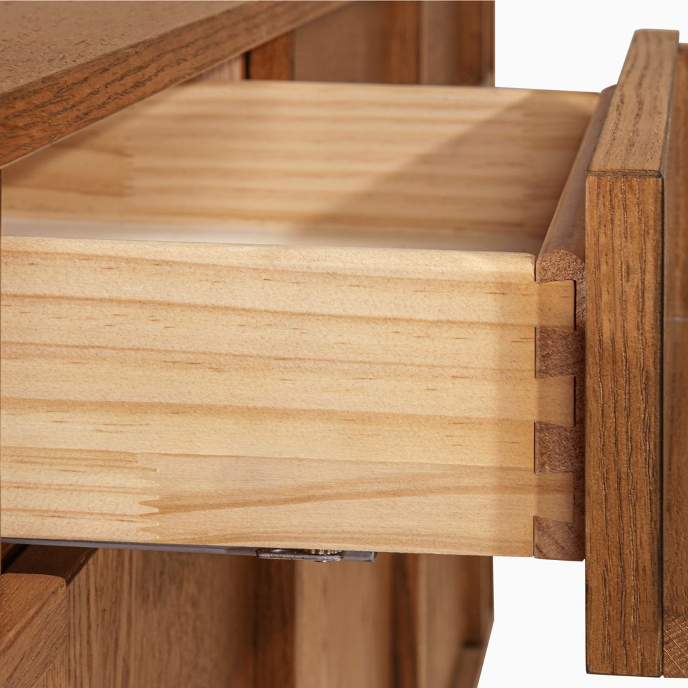 buffet cabinet sideboard with mortise and tenon structure drawers