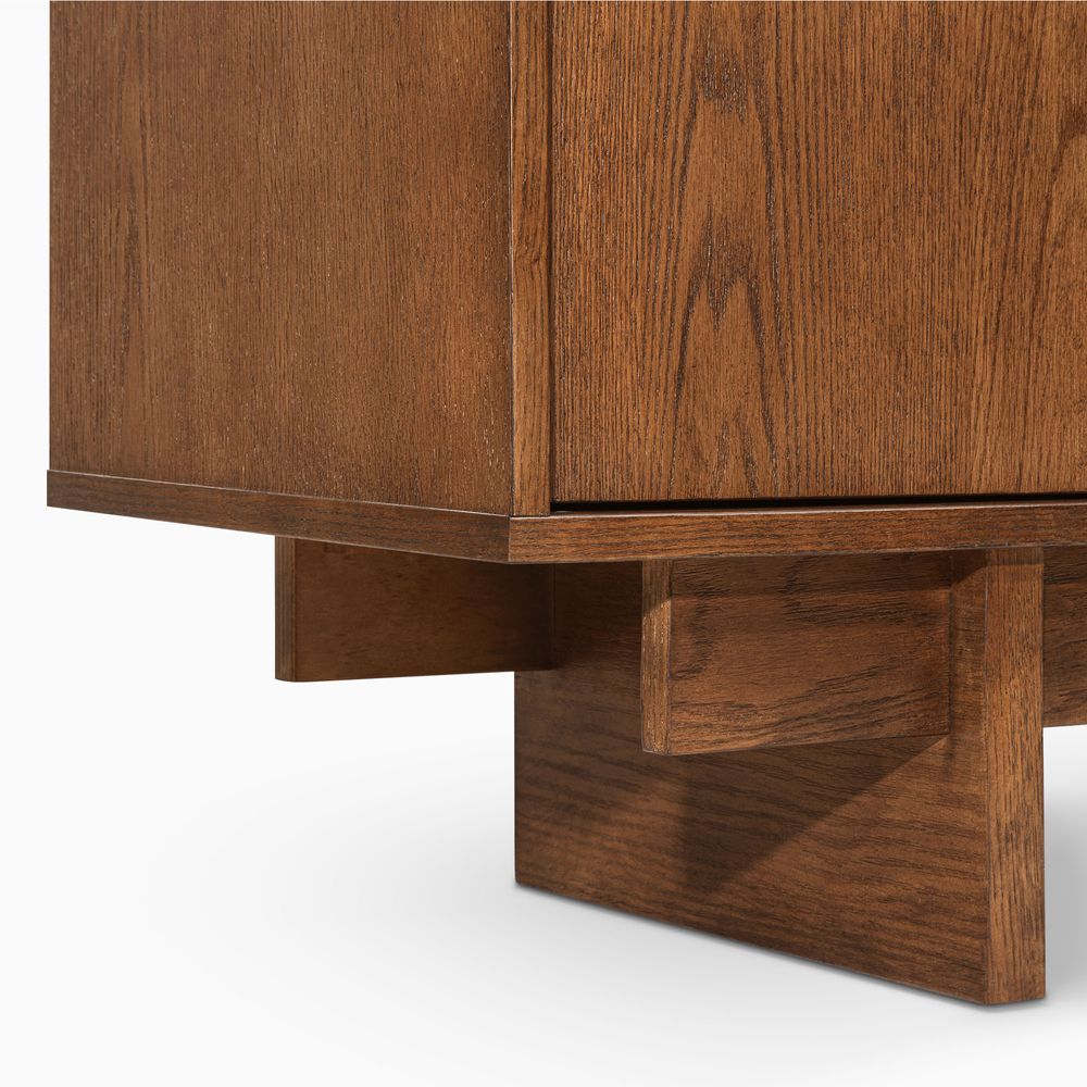 buffet cabinet sideboard with solid wood legs