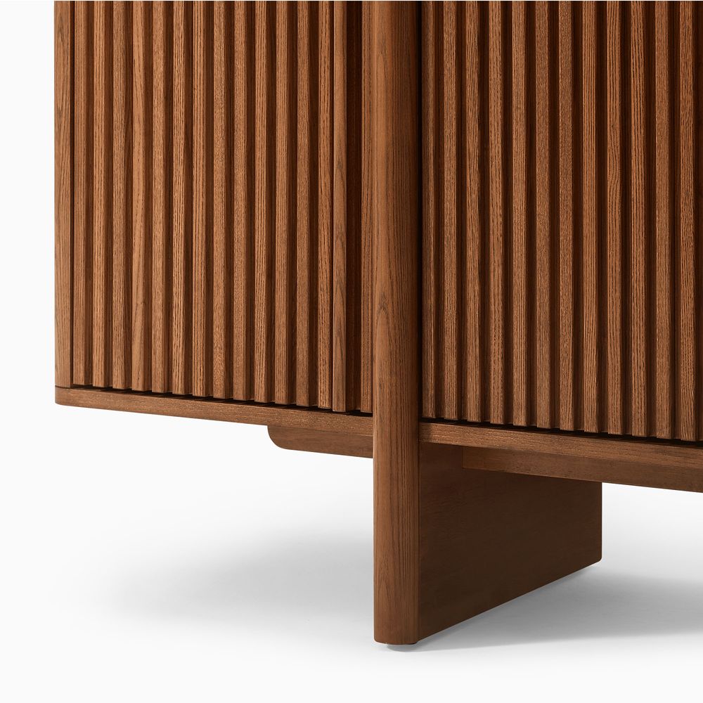 Walnut Wood Sideboard with adjustable shelve