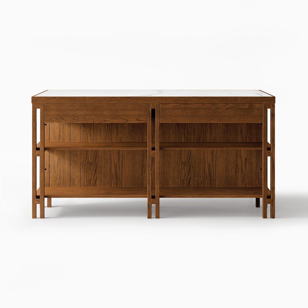 MCM 72 inch  Sintered Stone Kitchen Island