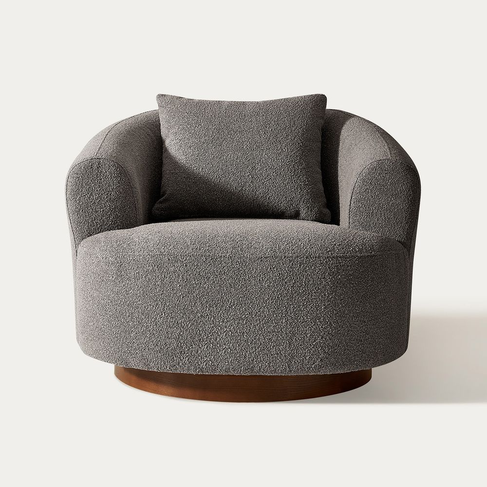 boucle accent chair