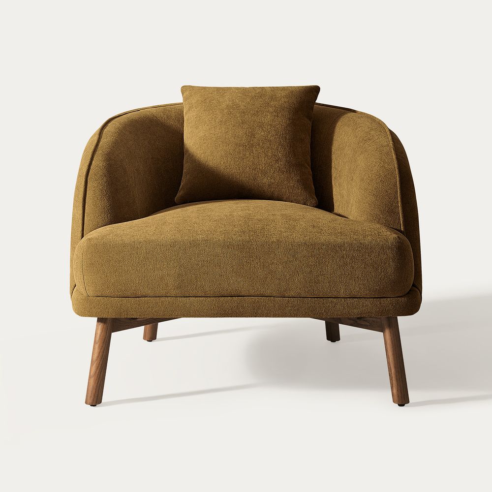 green accent chair