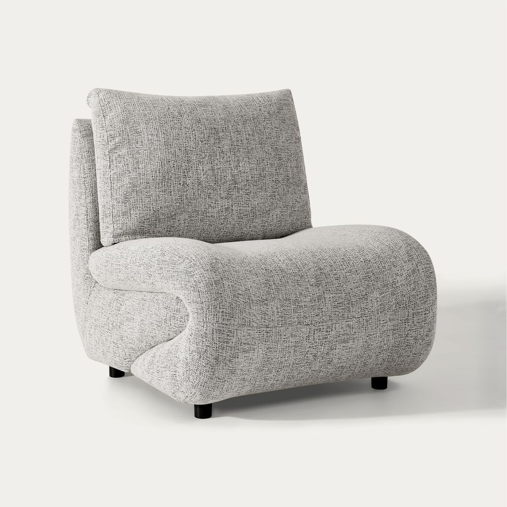 gray Linen accent chair