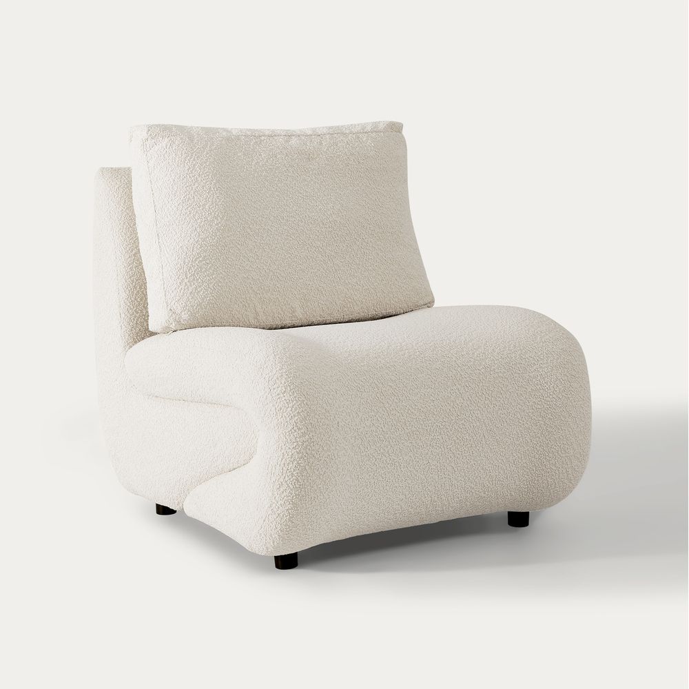 white accent chair