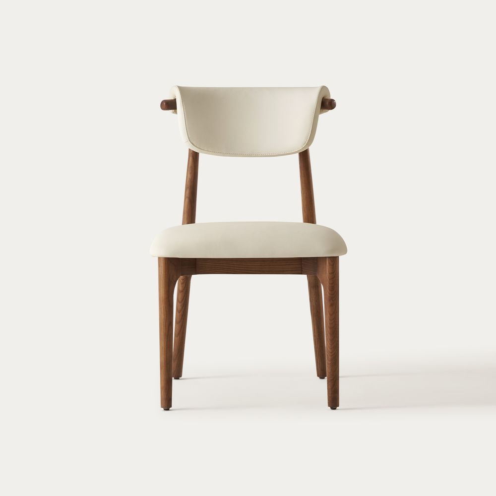 Set of 2 Brown Solid Wood Dining Chairs - image 1 of 10