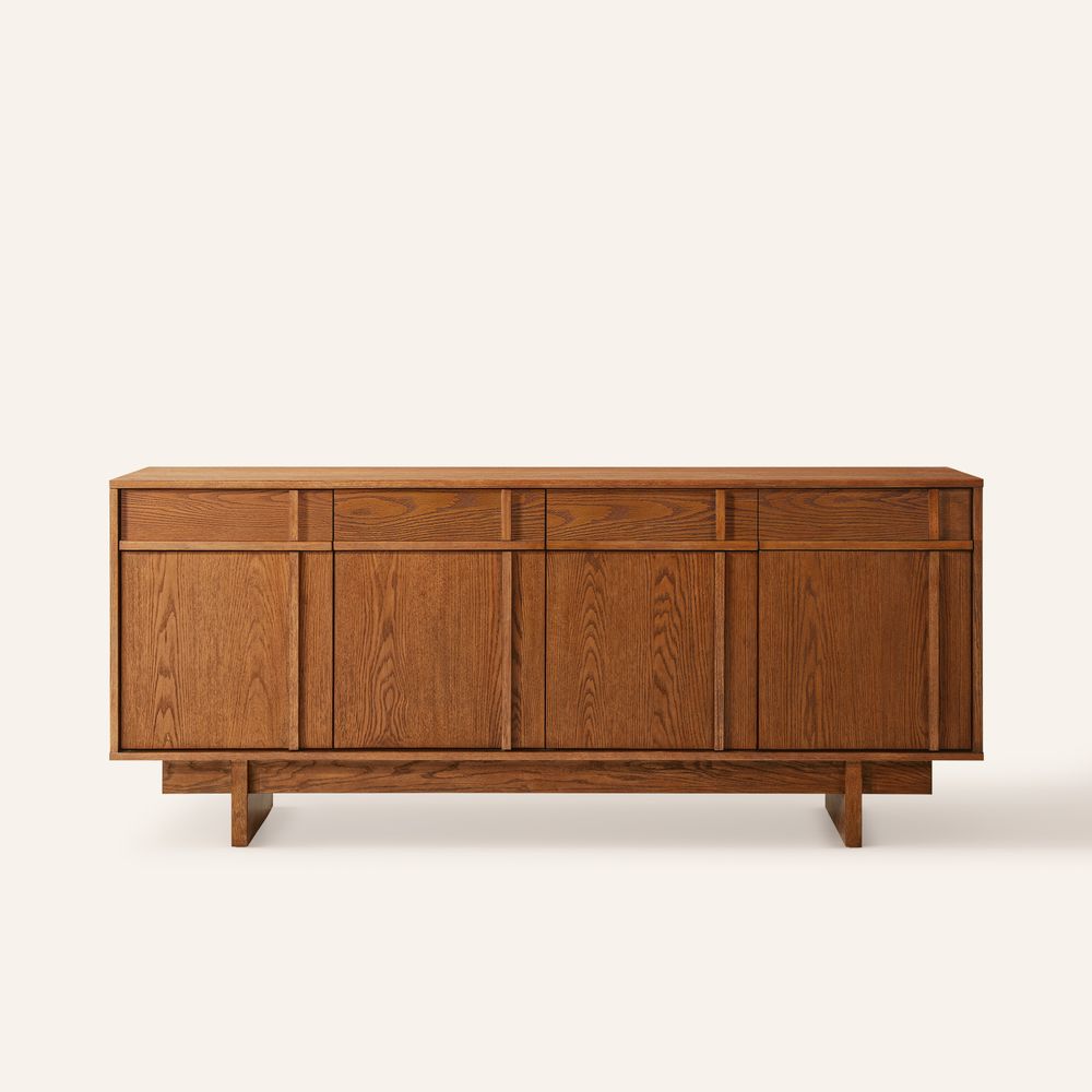 72 Inch Brown buffet cabinet sideboard