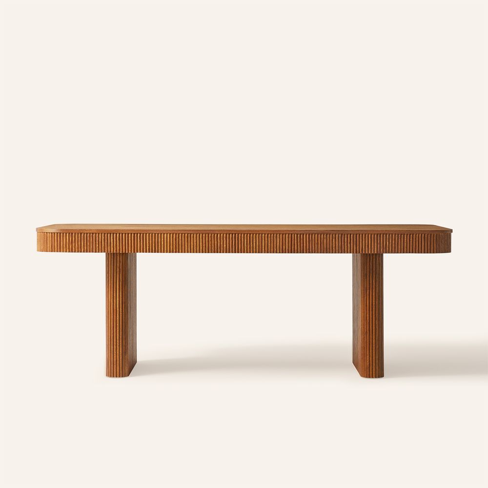 Marisol 84 inch  Oak Dining Table for 6
