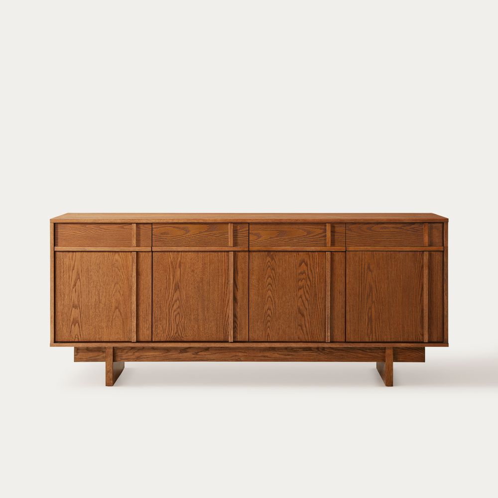 72 Inch Brown buffet cabinet sideboard