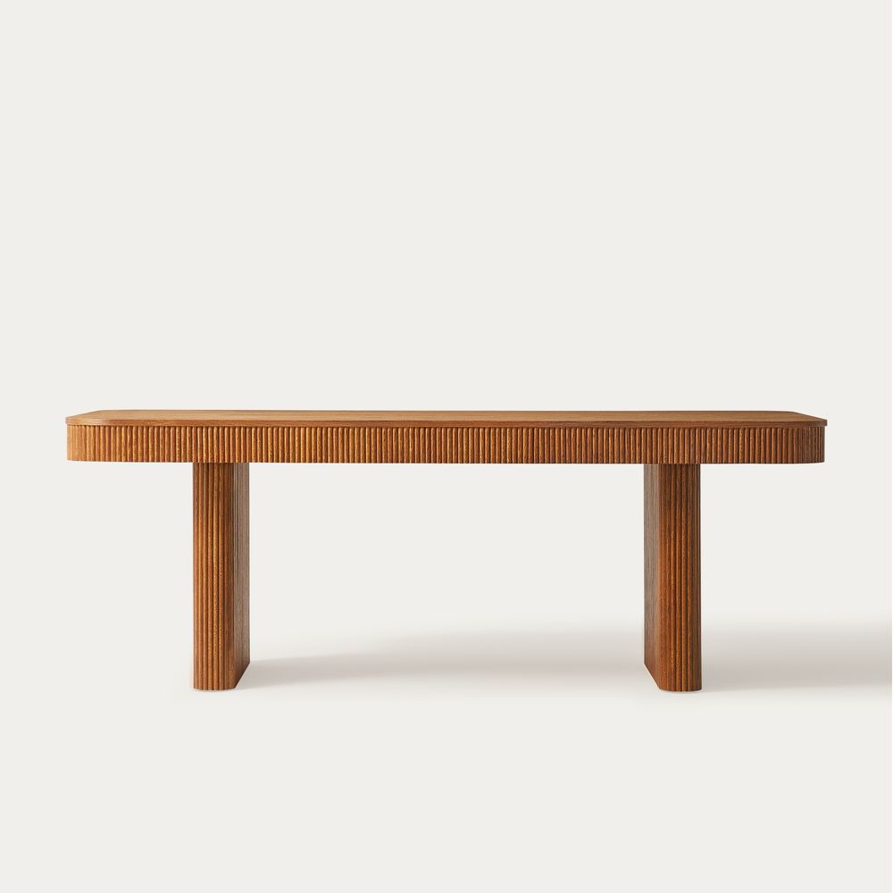 Marisol 84 inch  Oak Dining Table for 6