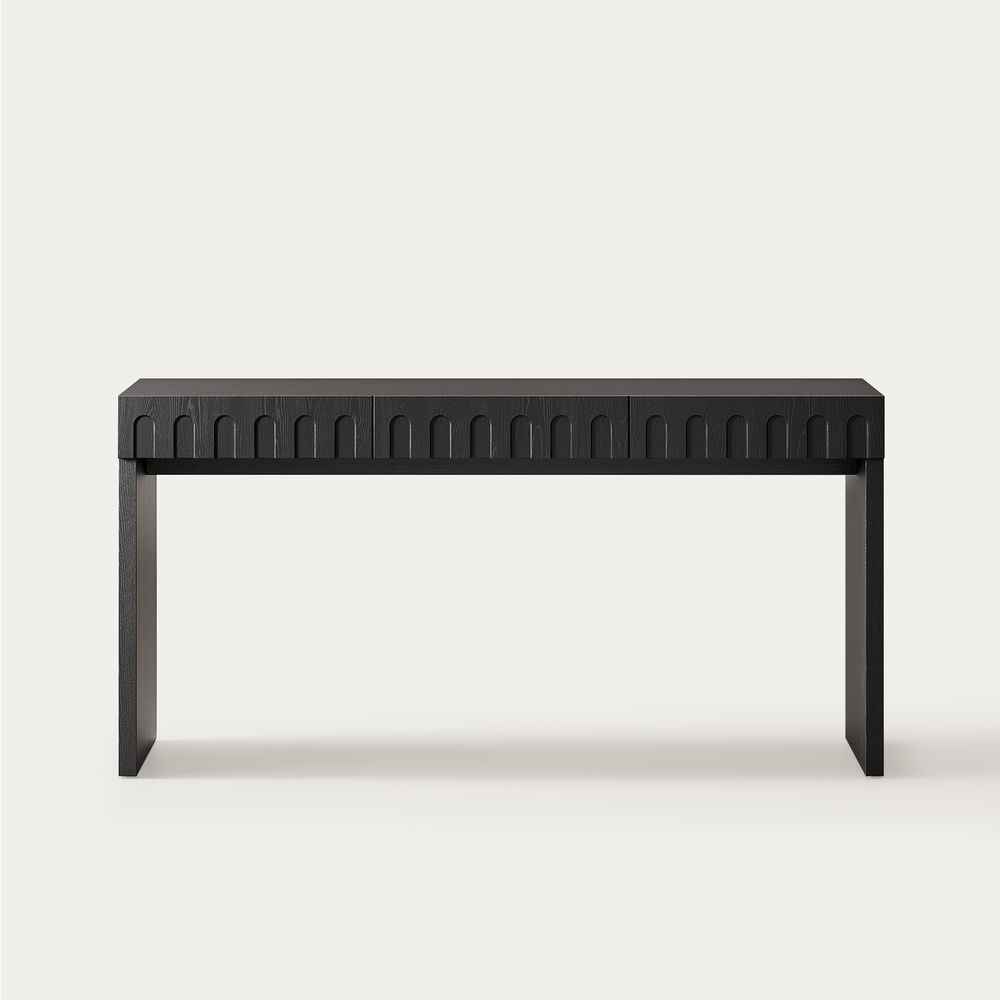 60 inch black home office desk