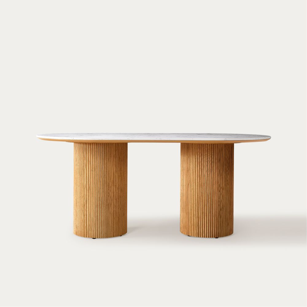 72 Inch Modern Oval Dining Table