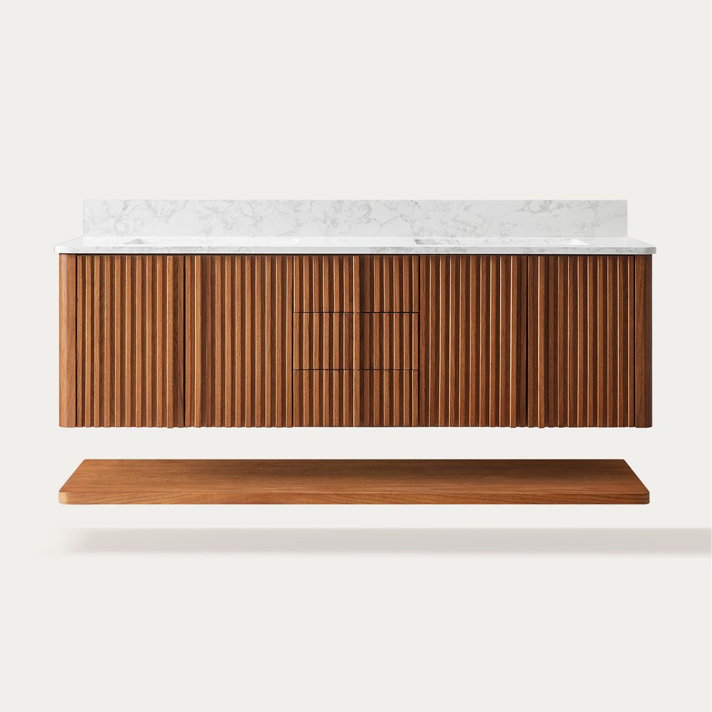 floating vanity bathroom