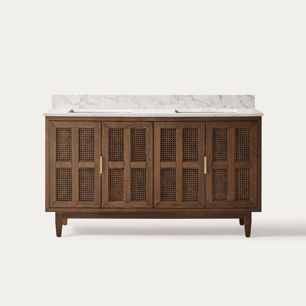 mid century modern bathroom vanity