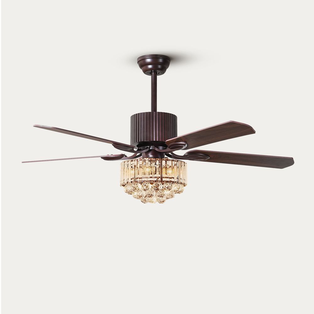 52 inch  Ceiling Fan with crystal lampshade