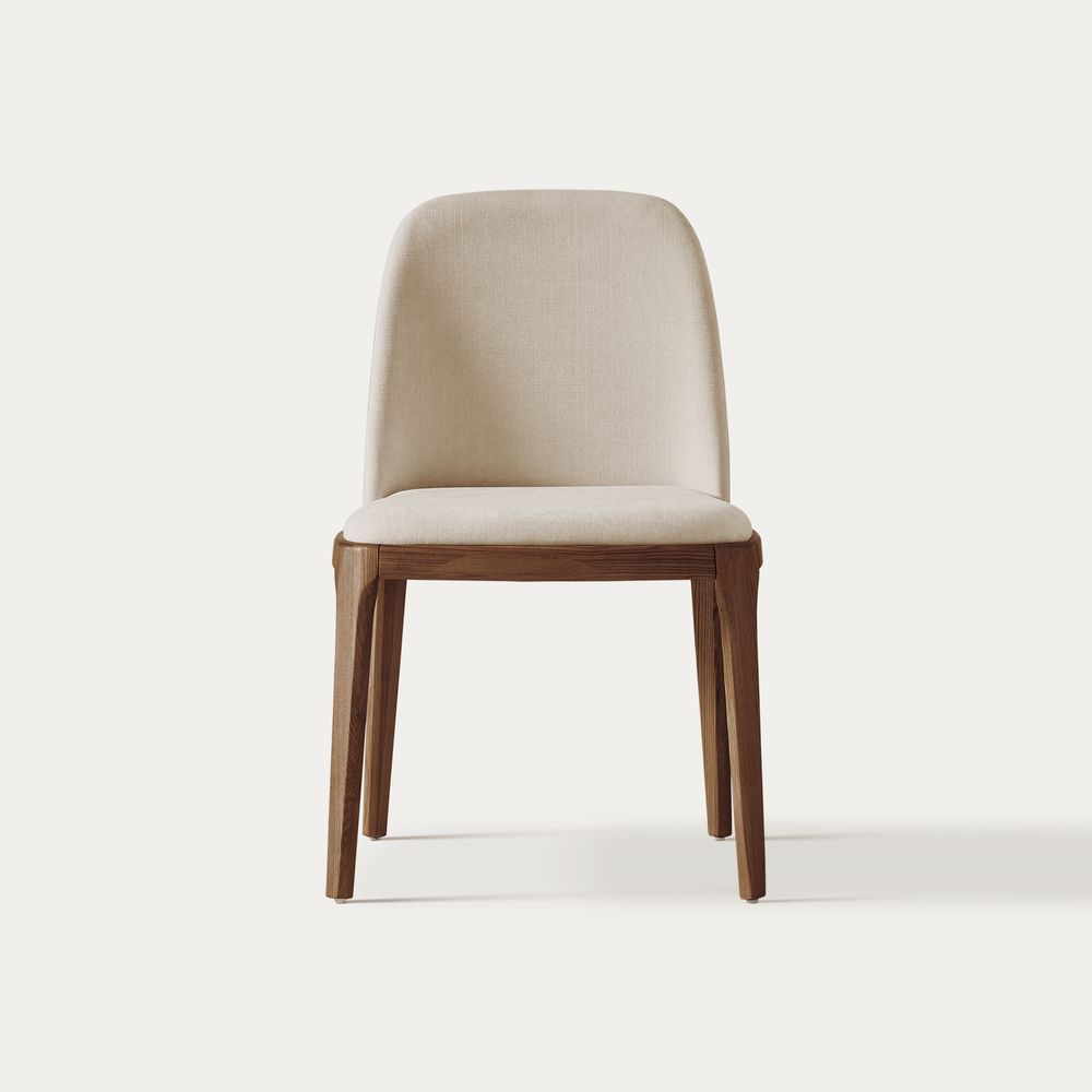 Ash Solid Wood Dining Chairs Set