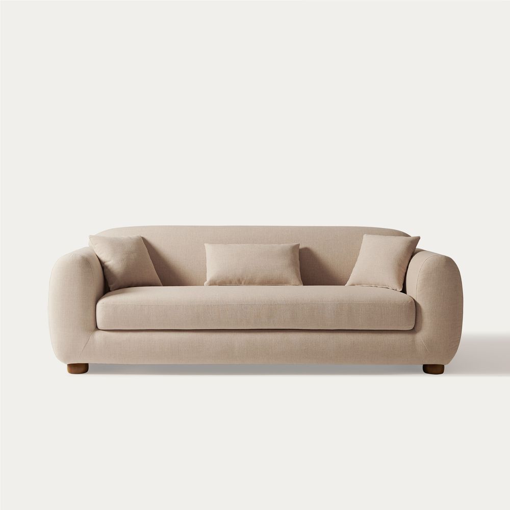 loveseat sofa in sand color