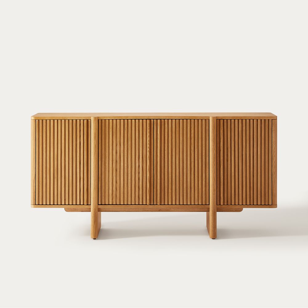 Natural Wood Sideboard