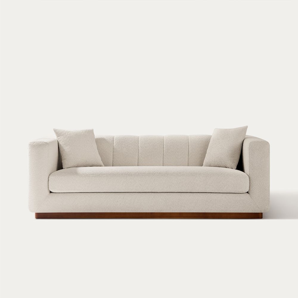 Boucl loveseat sofa