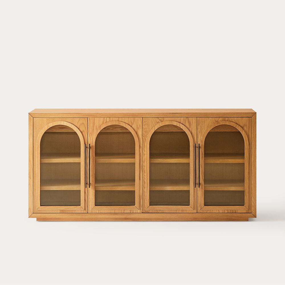 natural arched sideboard