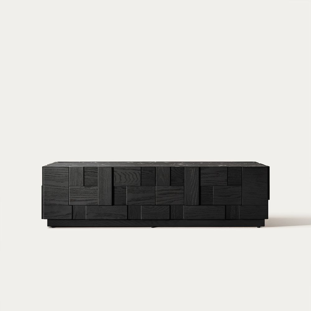 Stone Coffee Table with Drawers