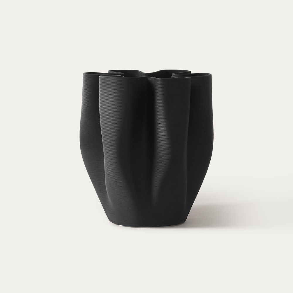 3Dprinted texture ceramic vase