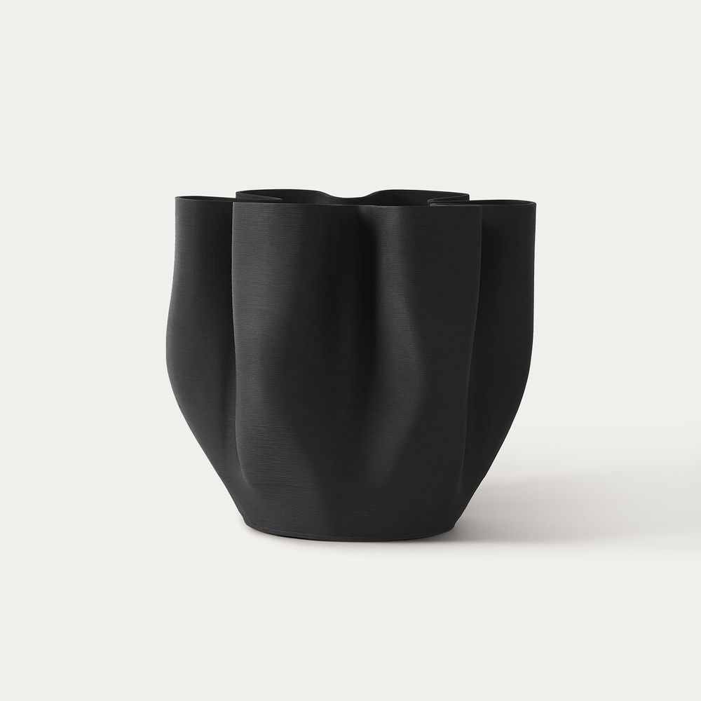 3Dprinted texture ceramic vase