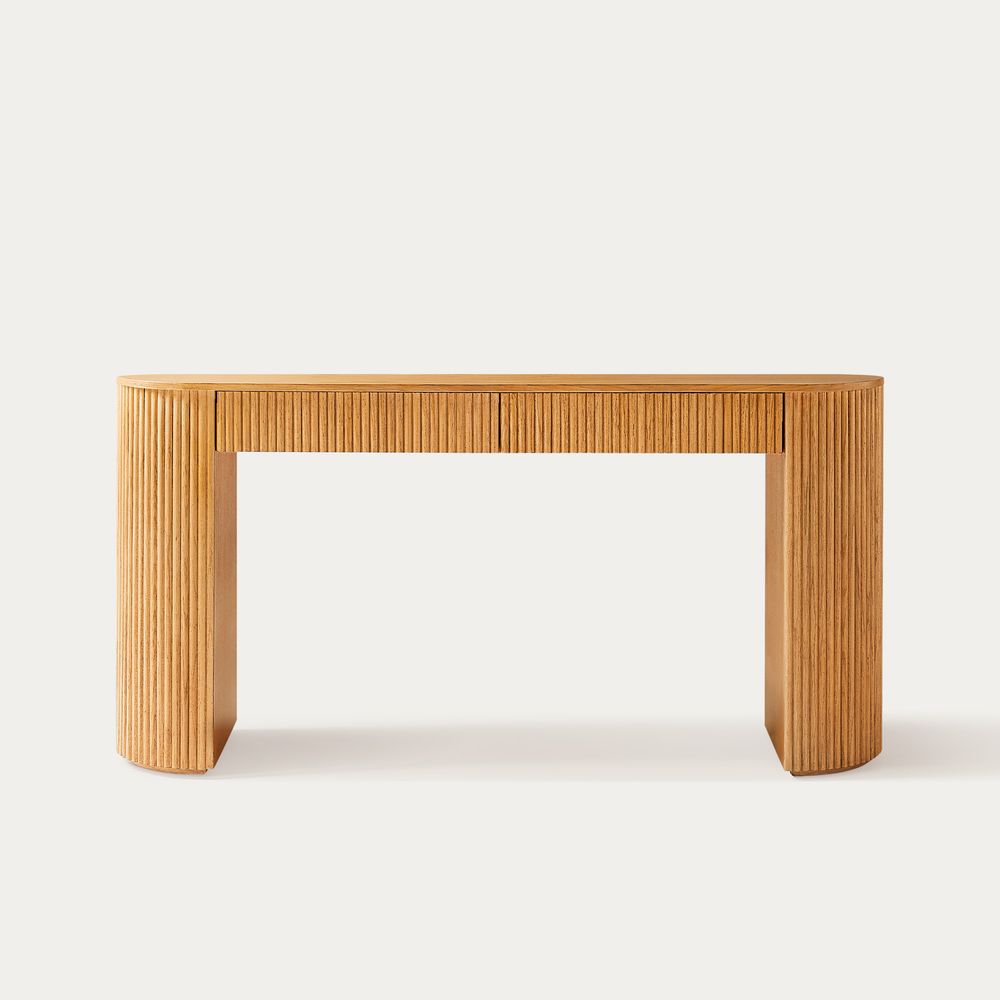 60inch oak console table