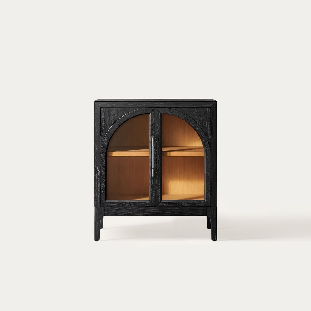 Oak Arched Cabinet