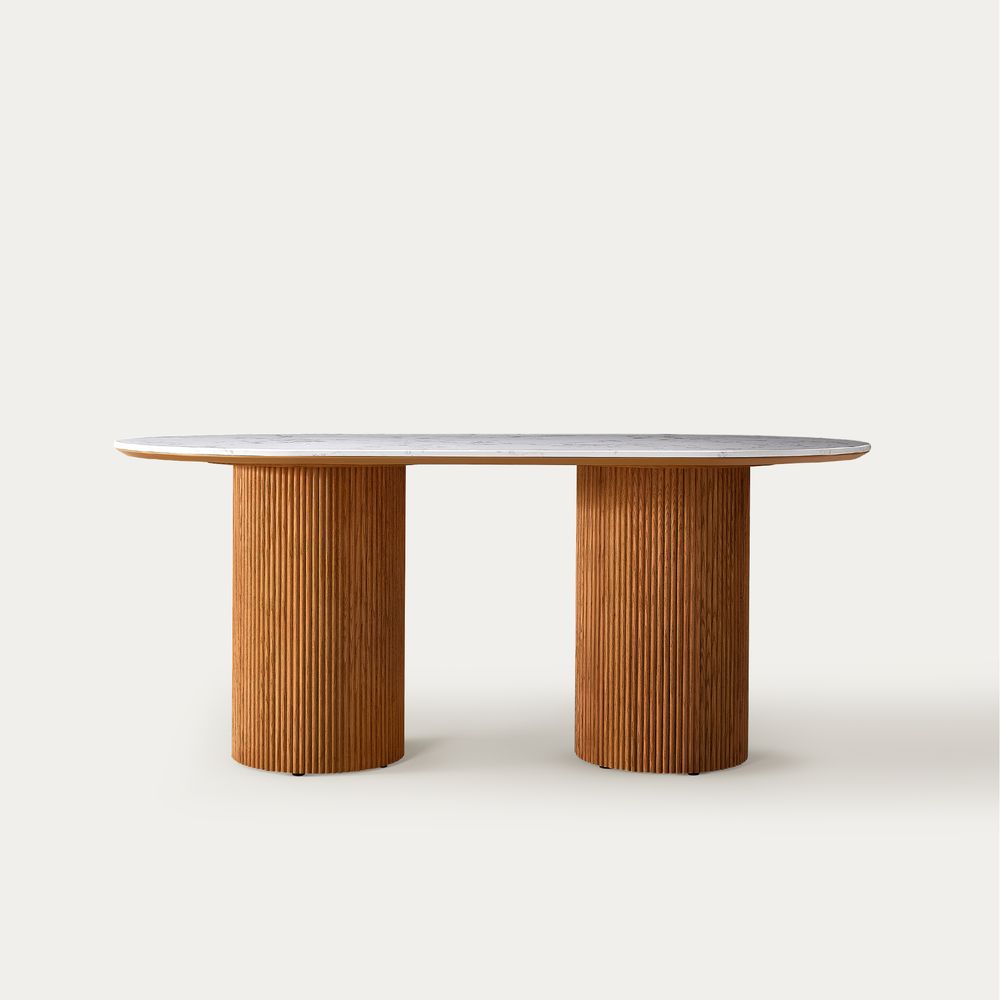 72 Inch Modern Oval Dining Table