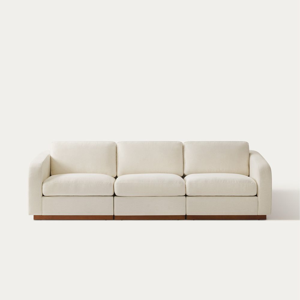 white 3 seater sectional sofa