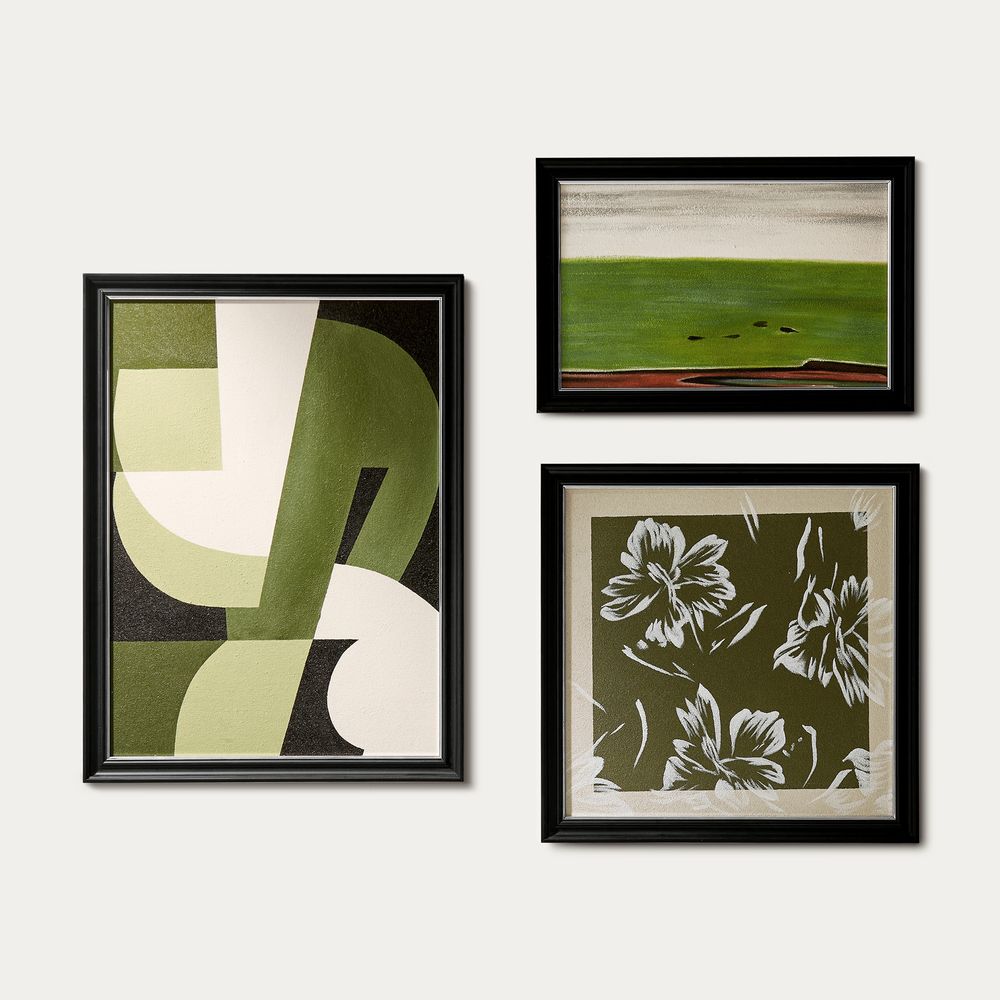 Handcrafted Wall Art with solid wooden frame