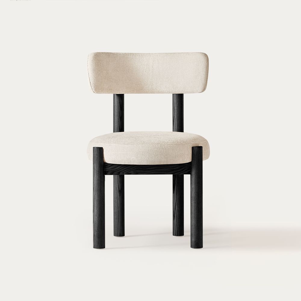 black dining room chair