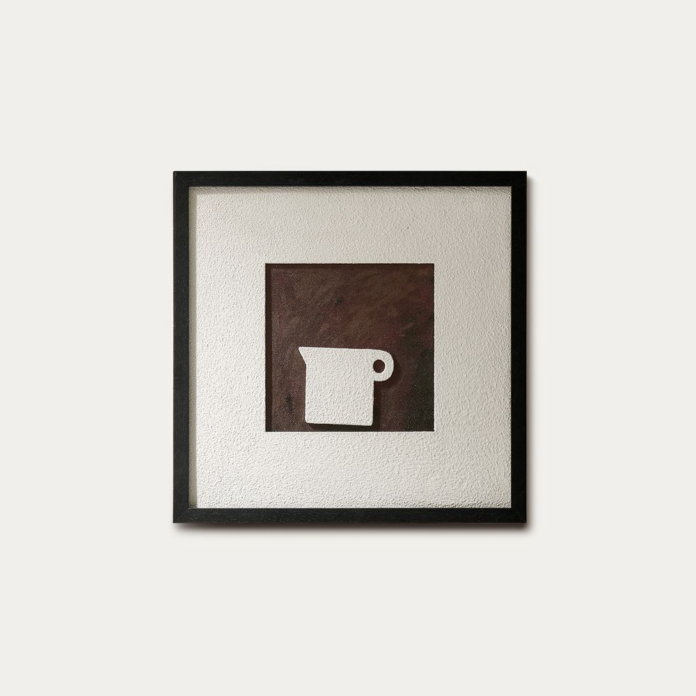 hand painted textured wall art