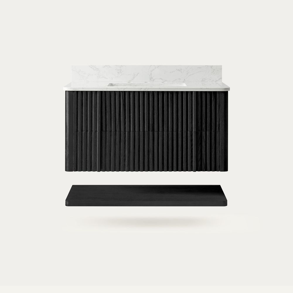 floating bathroom vanity with sink