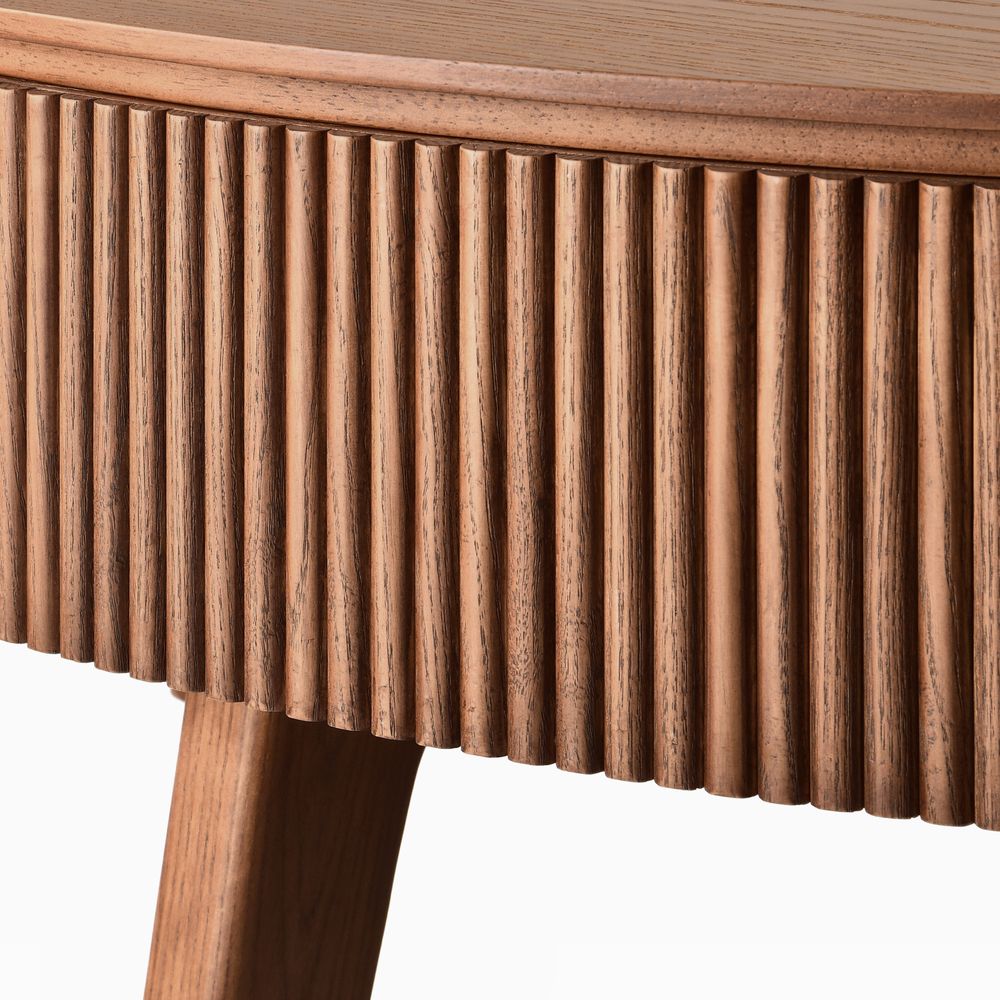 Unique wood grain grille round lift top coffee table